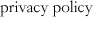 privacy policy