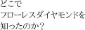 どこでフローレスダイヤモンドを知ったのか?